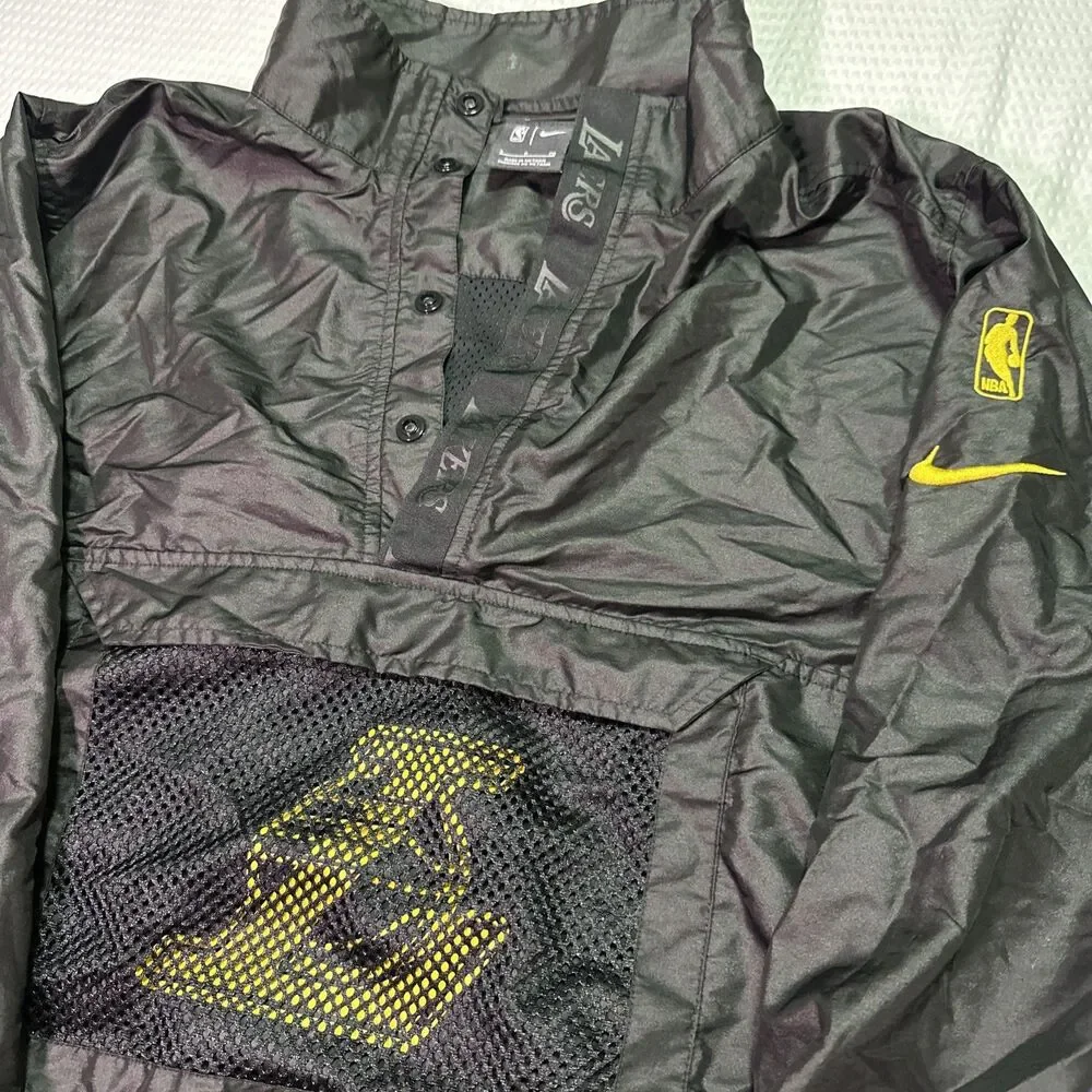 Vintage Nike Men’s Lakers 1/4 Zip Pullover Windbreaker AV0631-010 Size Small